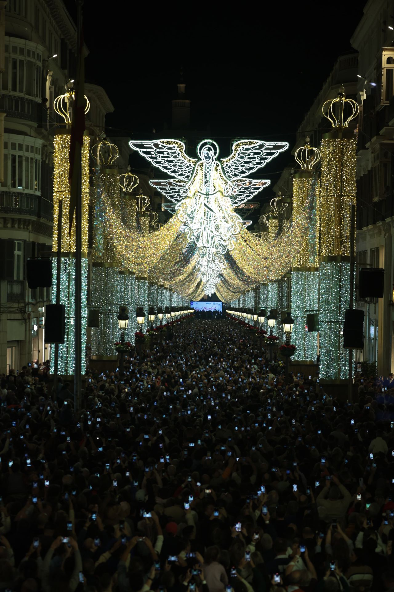 Malaga&#039;s big Christmas switch-on - in pictures
